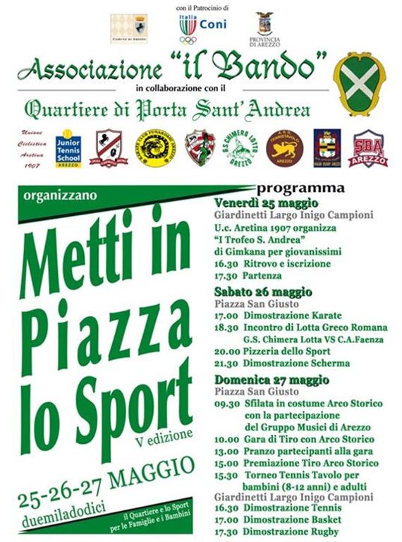 25-26-27 Maggio Metti in piazza lo sport 2012